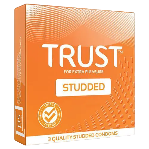 Trust condoms studded 3 pack